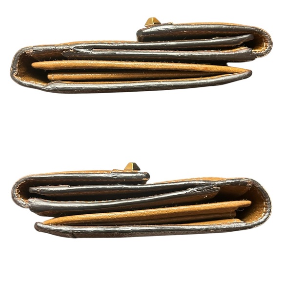 EUC Gucci Leather & Mono GG Canvas Snap Long Wallet - Picture 6 of 7